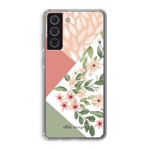 CaseCompany Sweet heaven geometrics: Samsung Galaxy S21 FE Transparant Hoesje