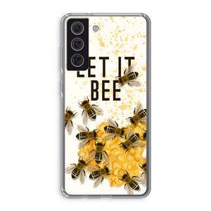 CaseCompany Let it bee: Samsung Galaxy S21 FE Transparant Hoesje
