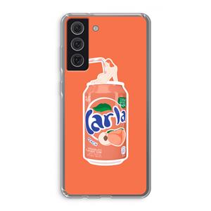 CaseCompany S(peach)less: Samsung Galaxy S21 FE Transparant Hoesje