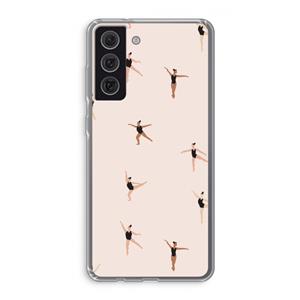 CaseCompany Dancing #1: Samsung Galaxy S21 FE Transparant Hoesje