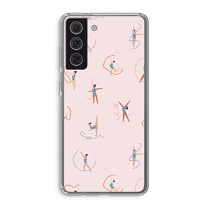 CaseCompany Dancing #3: Samsung Galaxy S21 FE Transparant Hoesje