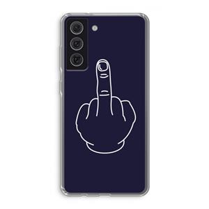 CaseCompany F**k U: Samsung Galaxy S21 FE Transparant Hoesje