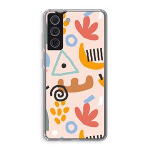 CaseCompany Abstract: Samsung Galaxy S21 FE Transparant Hoesje