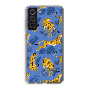 CaseCompany Luipaard: Samsung Galaxy S21 FE Transparant Hoesje