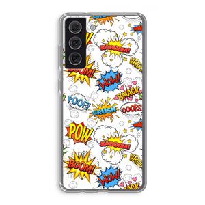 CaseCompany Pow Smack: Samsung Galaxy S21 FE Transparant Hoesje