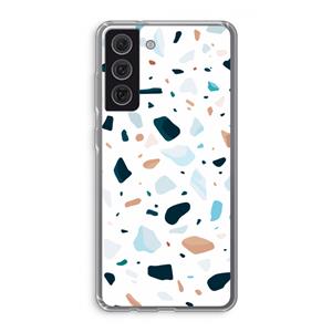 CaseCompany Terrazzo N°13: Samsung Galaxy S21 FE Transparant Hoesje