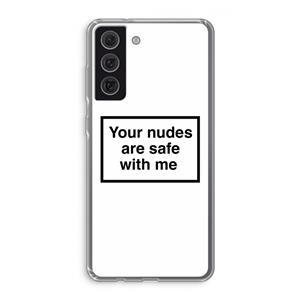 CaseCompany Safe with me: Samsung Galaxy S21 FE Transparant Hoesje