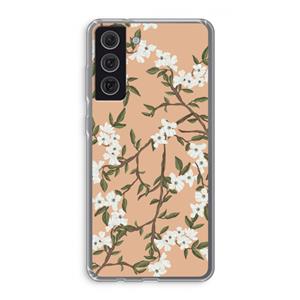 CaseCompany Blossoming spring: Samsung Galaxy S21 FE Transparant Hoesje