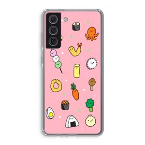 CaseCompany Happy bento friends: Samsung Galaxy S21 FE Transparant Hoesje