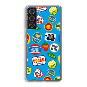 CaseCompany Fruitsticker: Samsung Galaxy S21 FE Transparant Hoesje