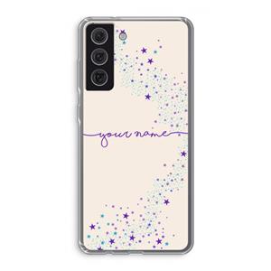 CaseCompany Sterren: Samsung Galaxy S21 FE Transparant Hoesje