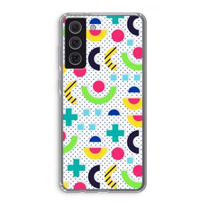 CaseCompany 8-bit N°1: Samsung Galaxy S21 FE Transparant Hoesje
