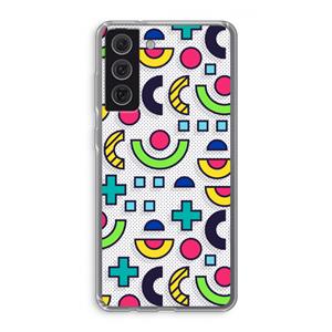 CaseCompany 8-bit N°6: Samsung Galaxy S21 FE Transparant Hoesje