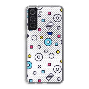 CaseCompany 8-bit N°9: Samsung Galaxy S21 FE Transparant Hoesje