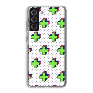 CaseCompany 8-bit N°10: Samsung Galaxy S21 FE Transparant Hoesje