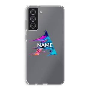 CaseCompany Abstract Spectrum: Samsung Galaxy S21 FE Transparant Hoesje