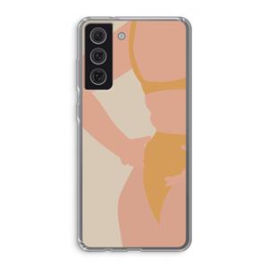CaseCompany Bikini body: Samsung Galaxy S21 FE Transparant Hoesje