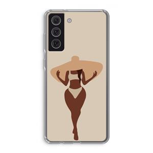 CaseCompany Let's get salty: Samsung Galaxy S21 FE Transparant Hoesje