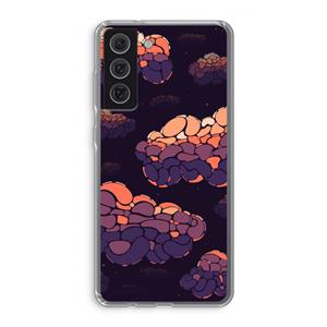 CaseCompany Patroon Wolken: Samsung Galaxy S21 FE Transparant Hoesje