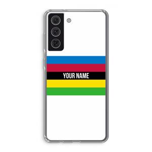 CaseCompany WK Wielrennen: Samsung Galaxy S21 FE Transparant Hoesje
