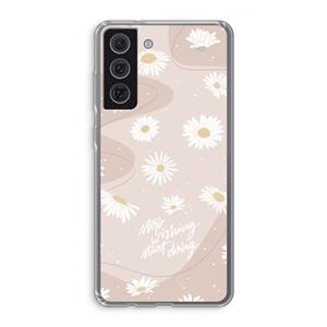 CaseCompany Daydreaming becomes reality: Samsung Galaxy S21 FE Transparant Hoesje