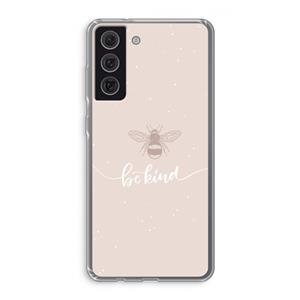 CaseCompany Be(e) kind: Samsung Galaxy S21 FE Transparant Hoesje
