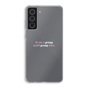 CaseCompany uzelf graag zien: Samsung Galaxy S21 FE Transparant Hoesje