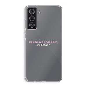 CaseCompany gij beslist: Samsung Galaxy S21 FE Transparant Hoesje