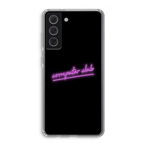 CaseCompany Vice Black: Samsung Galaxy S21 FE Transparant Hoesje