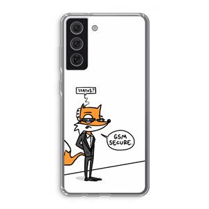 CaseCompany GSM secure: Samsung Galaxy S21 FE Transparant Hoesje