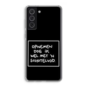 CaseCompany Schotelvod: Samsung Galaxy S21 FE Transparant Hoesje