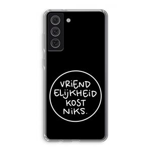 CaseCompany Vriendelijkheid: Samsung Galaxy S21 FE Transparant Hoesje