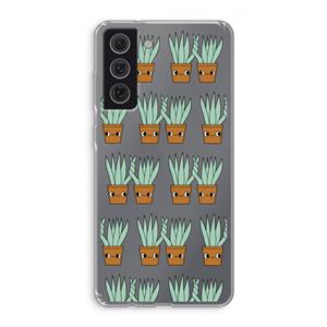 CaseCompany Sansevieria: Samsung Galaxy S21 FE Transparant Hoesje