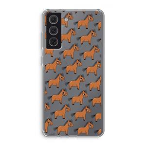 CaseCompany Pony: Samsung Galaxy S21 FE Transparant Hoesje
