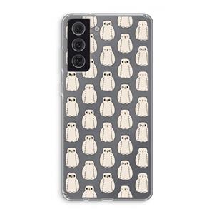 CaseCompany Uilen: Samsung Galaxy S21 FE Transparant Hoesje