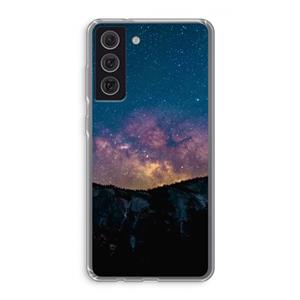 CaseCompany Travel to space: Samsung Galaxy S21 FE Transparant Hoesje