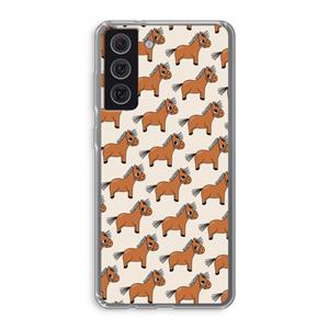 CaseCompany Pony: Samsung Galaxy S21 FE Transparant Hoesje