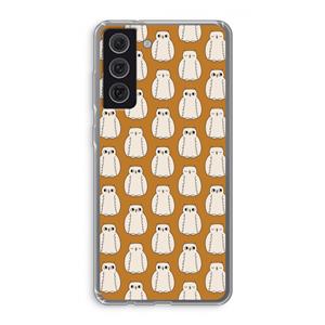 CaseCompany Uilen: Samsung Galaxy S21 FE Transparant Hoesje