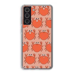 CaseCompany Krab: Samsung Galaxy S21 FE Transparant Hoesje