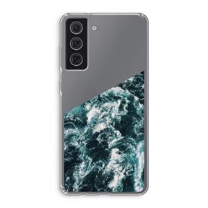 CaseCompany Zee golf: Samsung Galaxy S21 FE Transparant Hoesje