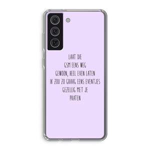 CaseCompany GSM: Samsung Galaxy S21 FE Transparant Hoesje