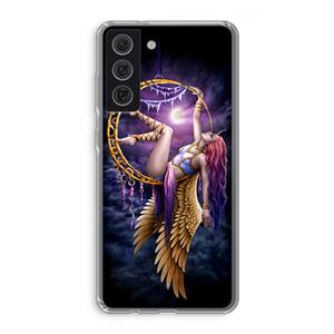 CaseCompany Aerial Angel: Samsung Galaxy S21 FE Transparant Hoesje