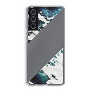 CaseCompany Golven: Samsung Galaxy S21 FE Transparant Hoesje