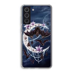 CaseCompany Vleermuizen Maan: Samsung Galaxy S21 FE Transparant Hoesje