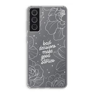 CaseCompany Good stories: Samsung Galaxy S21 FE Transparant Hoesje