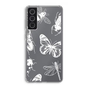 CaseCompany Tiny Bugs: Samsung Galaxy S21 FE Transparant Hoesje