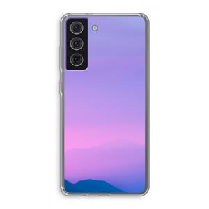 CaseCompany Sunset pastel: Samsung Galaxy S21 FE Transparant Hoesje