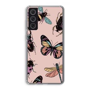 CaseCompany Tiny Bugs: Samsung Galaxy S21 FE Transparant Hoesje