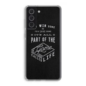 CaseCompany Life: Samsung Galaxy S21 FE Transparant Hoesje