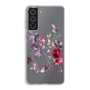 CaseCompany Mooie bloemen: Samsung Galaxy S21 FE Transparant Hoesje